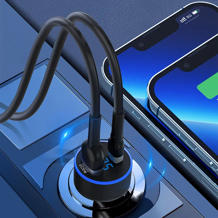 Wozinsky WDCCAC USB-C USB-A 36W car charger - black - Cell phone USB charger<<<HurtelXML