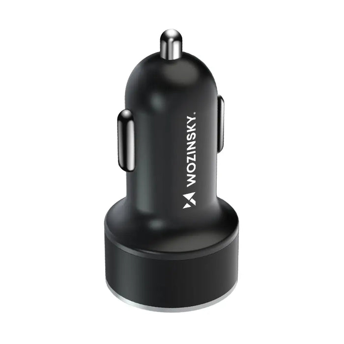 Wozinsky WDCCAC USB-C USB-A 36W car charger - black - Cell phone USB charger<<<HurtelXML