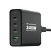 Wozinsky WGCSB 240W GaN Wall Charger USB-A / 3 x USB-C - Black - Cell phone USB charger<<<HurtelXML