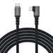 Wozinsky WPS2-UY41S USB-C Thunderbolt 4 240W Angled Cable 2m - Black - Cell phone cables<<<HurtelXML
