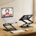 Wozinsky WRS-CPY75DSB Aluminum Laptop and Tablet Stand + Free Smartphone Stand - Black - Stands and tables