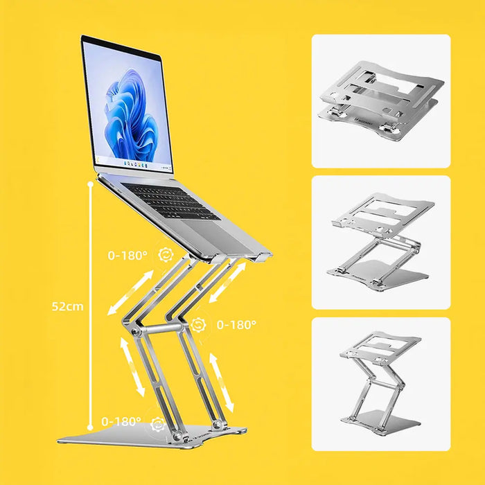 Wozinsky WRS-CPY75DSS Aluminum Laptop and Tablet Stand + Free Smartphone Stand - Silver - Stands and tables