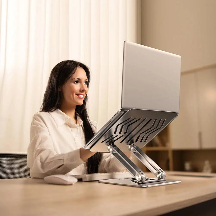 Wozinsky WRS-CPY84SS Aluminum Laptop and Tablet Stand + Free Smartphone Stand - Silver - Stands and tables