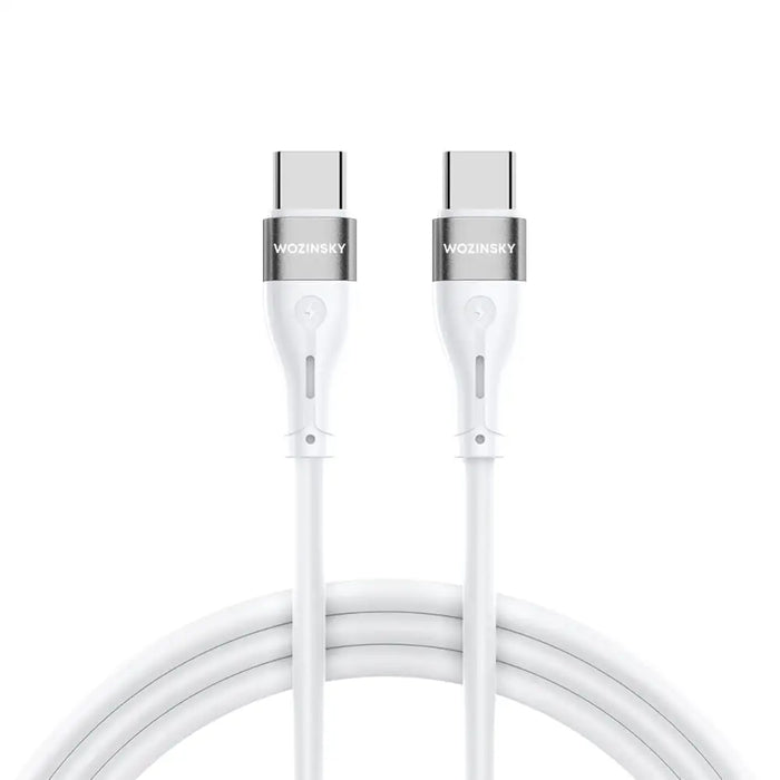 Wozinsky WSTCC2 USB-C / USB-C PD 65W cable 2 m - white - Cell phone cables<<<HurtelXML