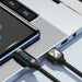 Wozinsky WUACC2 USB A - USB C Cable with Display 66W 6A 2m - Black - Cell phone cables<<<HurtelXML