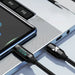 Wozinsky WUCCC1 USB-C - USB-C PD 100W 480Mb/s cable 1m with display - black - Cell phone cables<<<HurtelXML