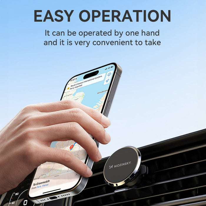 Wozinsky WUMKO magnetic phone holder for car air vent - black - Uchwyty samochodowe do telefonów<<<HurtelXML