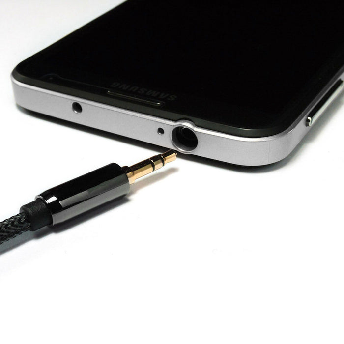 Wozinsky AUX Cable Angled (Male-Male) Mini Jack Cable 2m Black