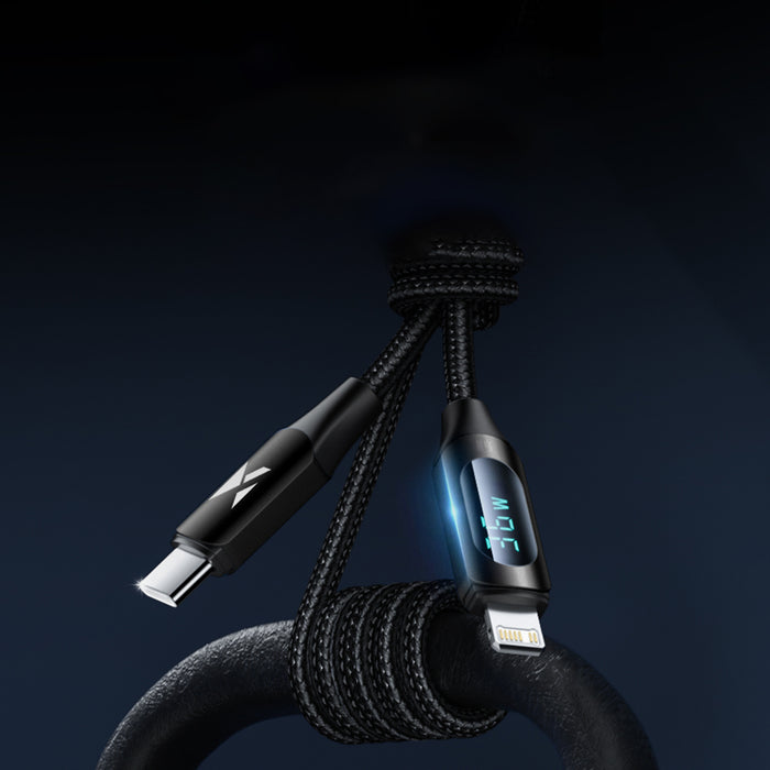 Wozinsky WUCLC1 Lightning - USB-C cable 36W 480Mb/s 1m - black