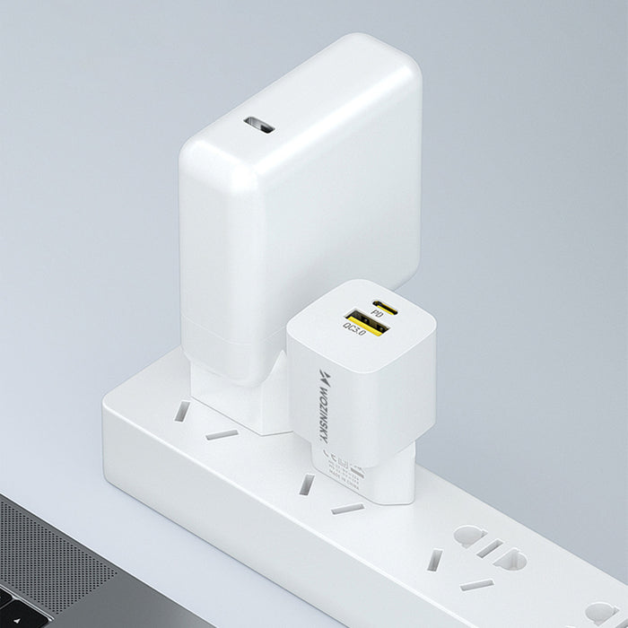 Wozinsky WWCEAC GaN USB-A USB-C 33W wall charger - white