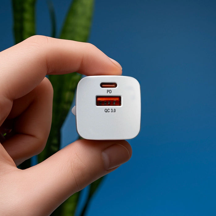 Wozinsky CMWCW 20W USB-C / USB-A wall charger - white