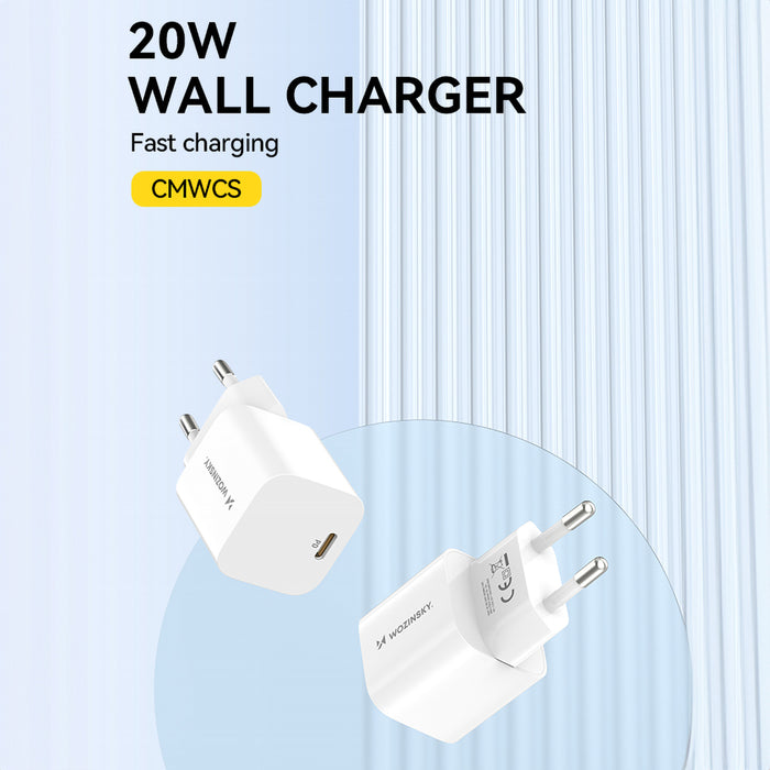 Wozinsky CMWCS USB-C PD 20W wall charger - white