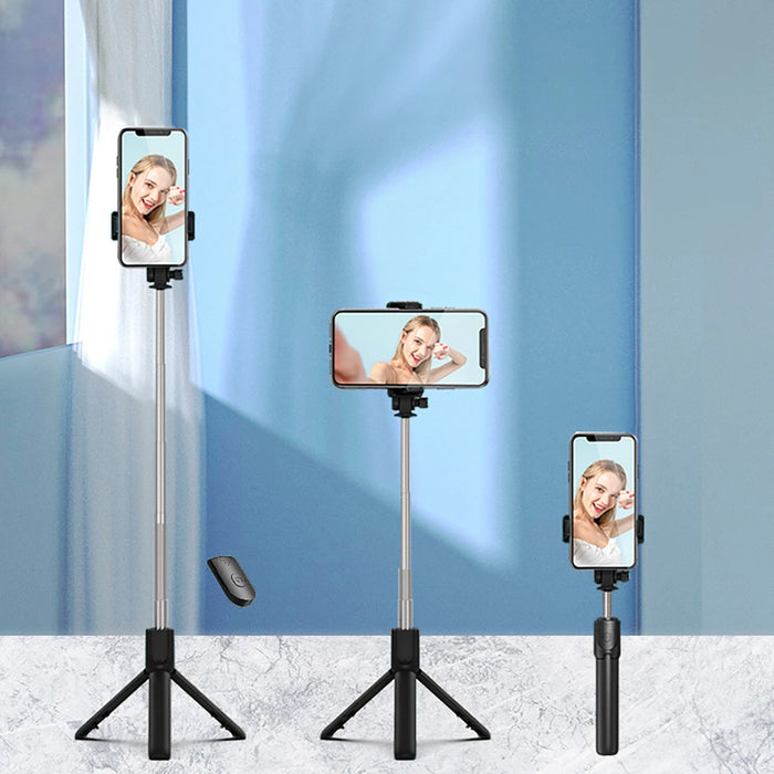 Selfie stick WRY1S telescopic tripod 0.7m for phone - black
