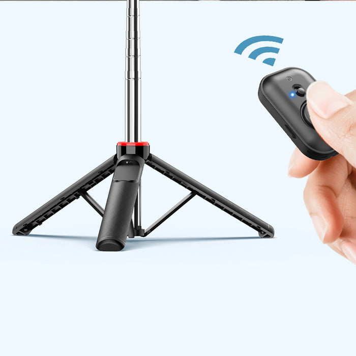 Selfie stick WC1Y3S telescopic tripod 1.3m with phone holder - black