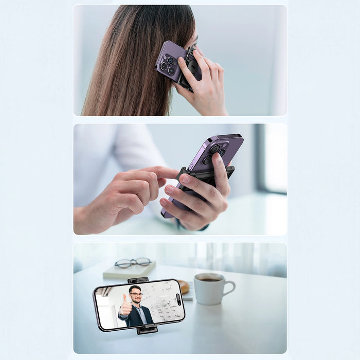 Selfie stick WC1Y3S telescopic tripod 1.3m with phone holder - black