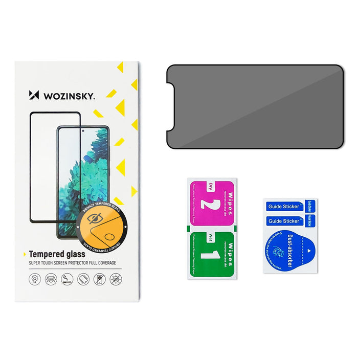 Wozinsky Privacy Glass tempered glass with anti-spy filter for iPhone 16 Plus