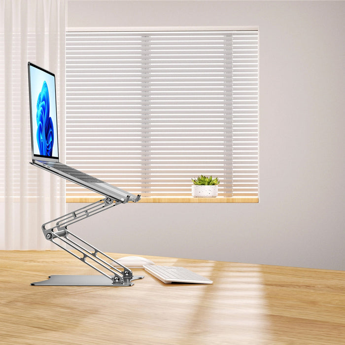 Wozinsky WRS-CPY75DSS Aluminum Laptop and Tablet Stand + Free Smartphone Stand - Silver
