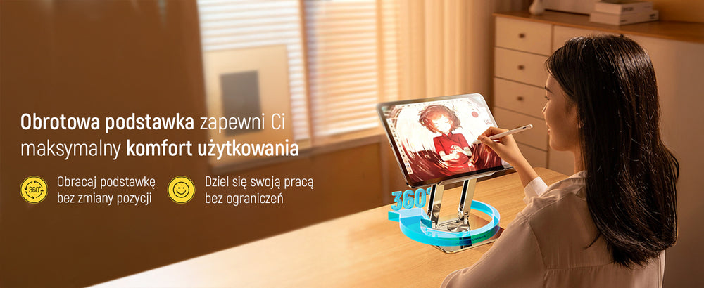 Wozinsky WRS-CPY84SS Aluminum Laptop and Tablet Stand + Free Smartphone Stand - Silver