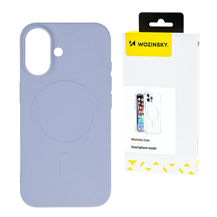 Wozinsky Silicone Case Magsafe Magnetic Case for Samsung Galaxy S25 Ultra - Purple