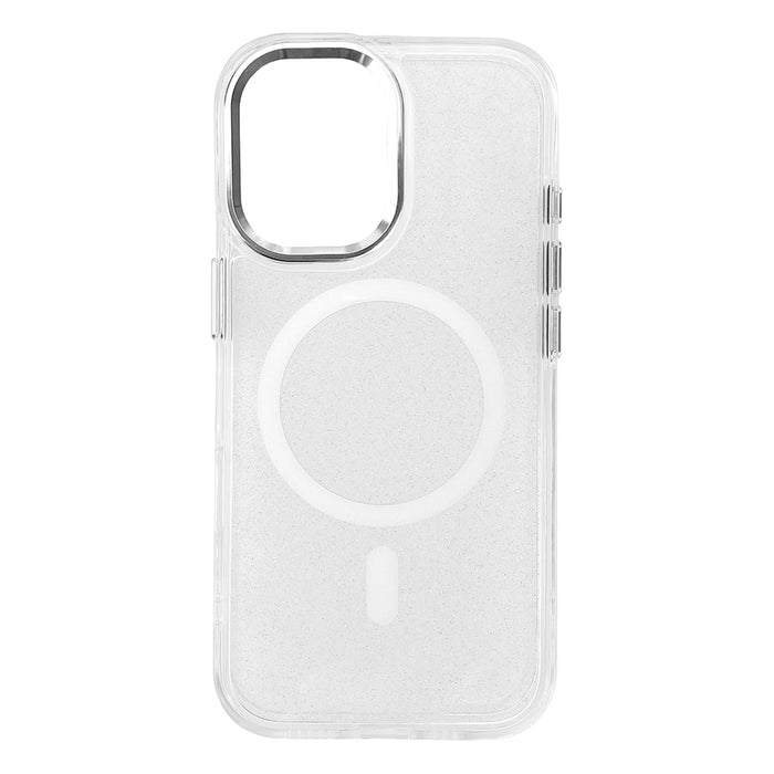 Wozinsky Glitter Case with Mag Safe for Samsung Galaxy S25 - Clear with Glitter