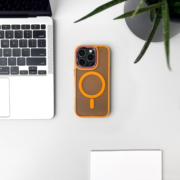 Wozinsky Fashion Case MagSafe for Samsung Galaxy S25 - orange