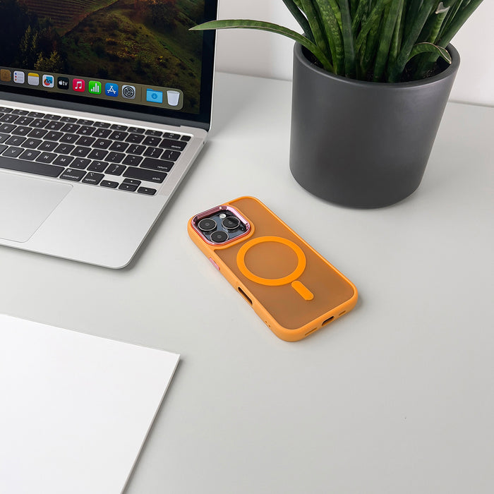 Wozinsky Fashion Case MagSafe for Samsung Galaxy S25 - orange