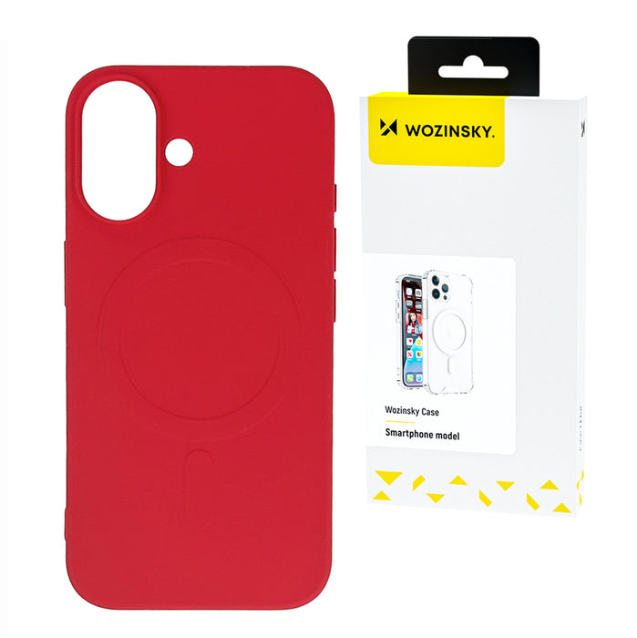 Wozinsky Liquid Silicone Case MagSafe for Samsung Galaxy S24 FE - red