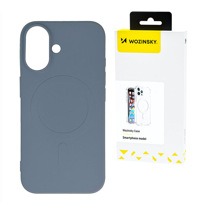 Wozinsky Silicone Case MagSafe Compatible for Samsung Galaxy S24 FE - Gray