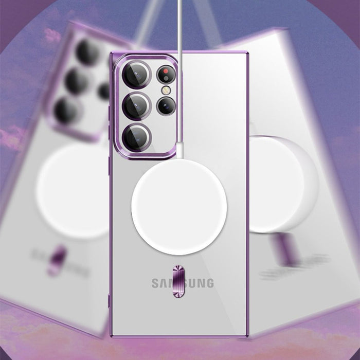 Wozinsky Electroplated Magsafe case for Samsung Galaxy S24 FE - pink