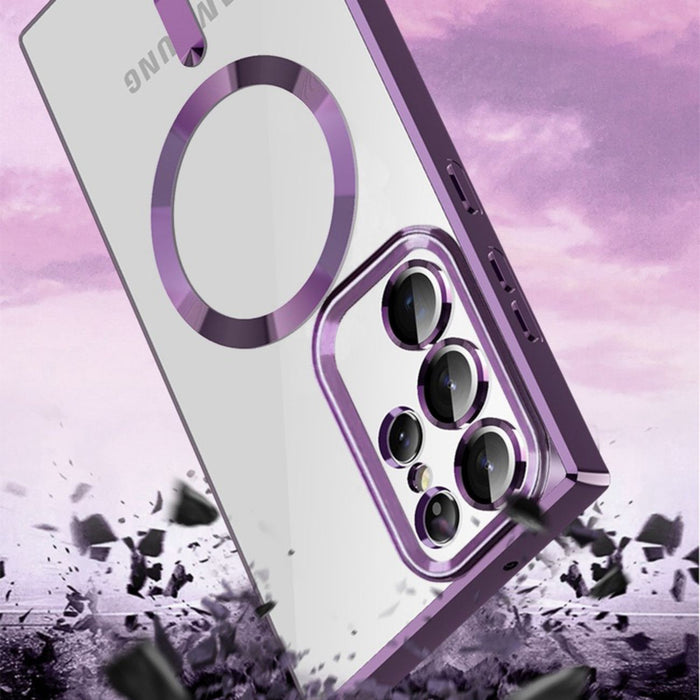 Wozinsky Electroplated Magsafe case for Samsung Galaxy S24 FE - silver