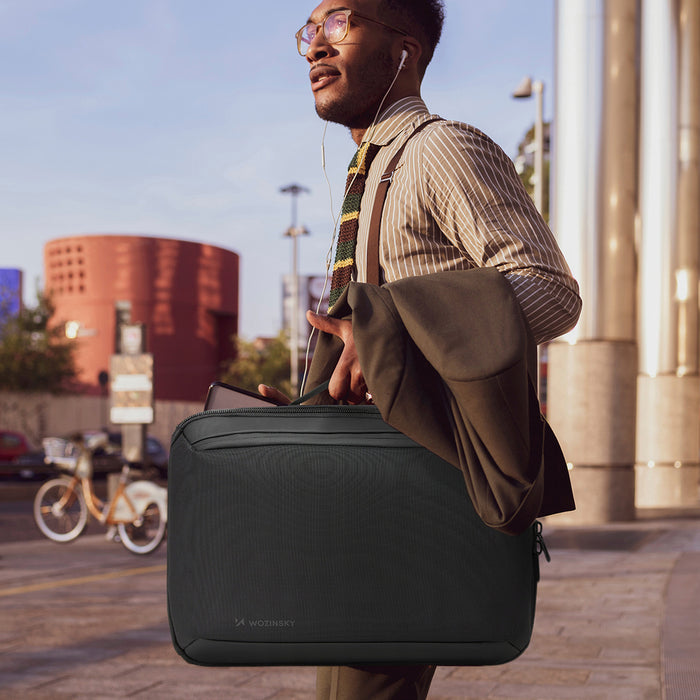 Wozinsky Premium 15.6'' Laptop Backpack/Bag with Strap - Black