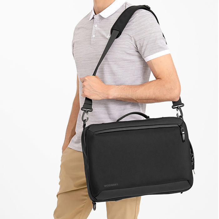 Wozinsky Premium 15.6'' Laptop Backpack/Bag with Strap - Black