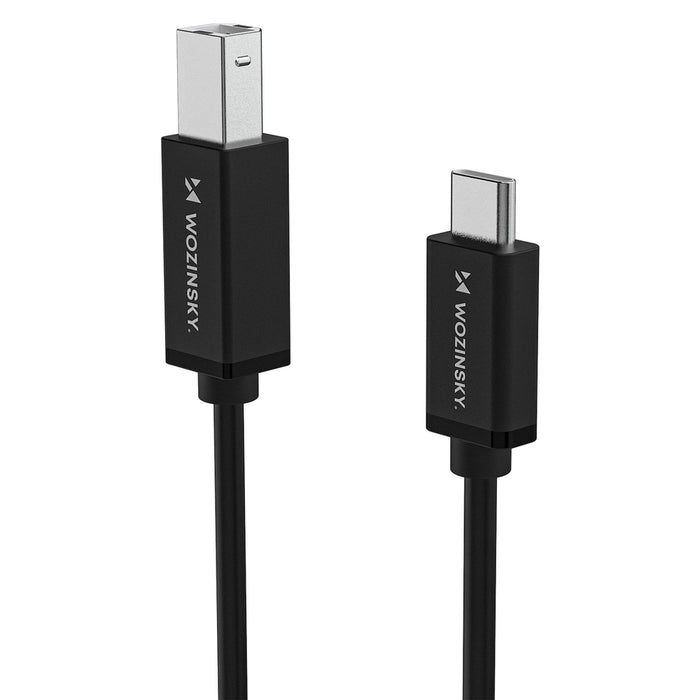 Wozinsky WKDDY2S USB-B - USB-C Cable 2m - Black