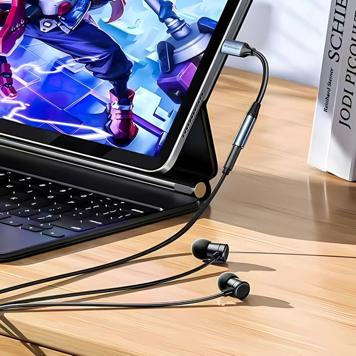 Wozinsky WACM-01 USB-C Adapter - 3.5mm Mini Jack - Black