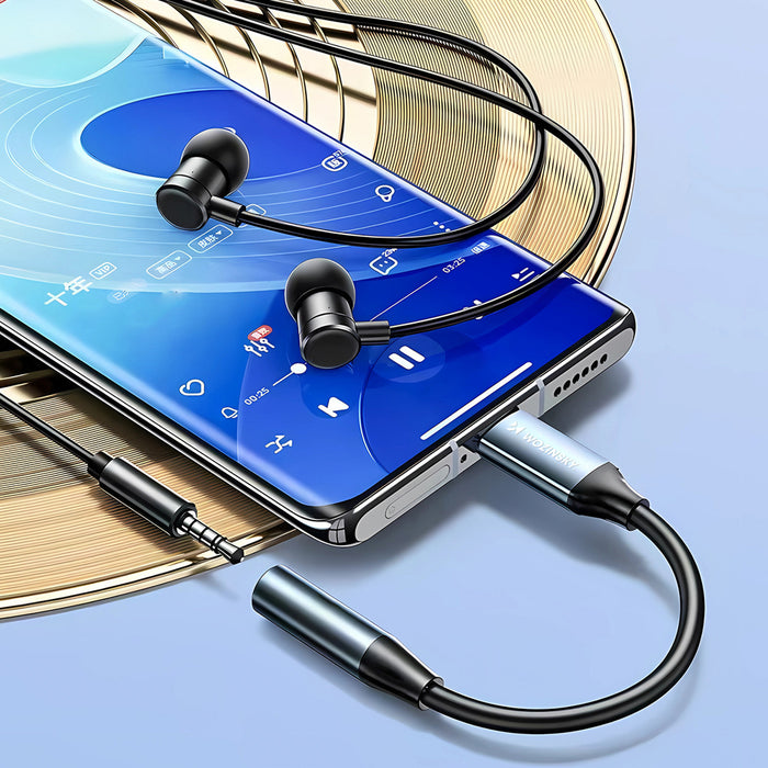 Wozinsky WACM-01 USB-C Adapter - 3.5mm Mini Jack - Black