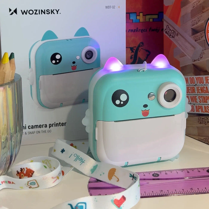 Wozinsky WDT-02 Thermal Printer Camera for Kids - Blue
