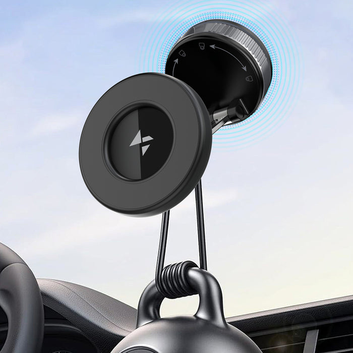 Wozinsky WUSM-01 Magnetic Car Holder for Dashboard/Windshield - Black
