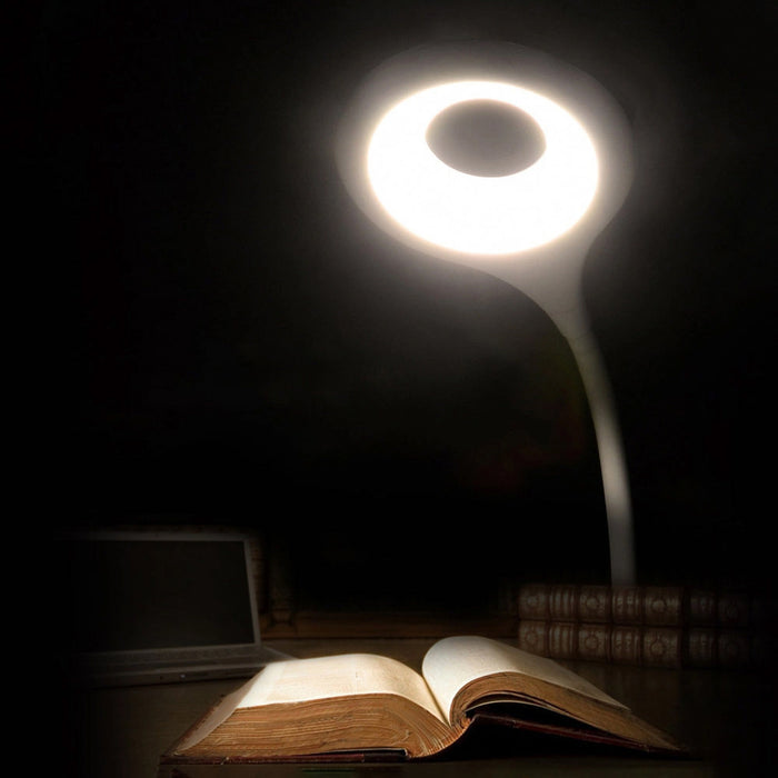Mini Wozinsky Wireless LED Reading Lamp with Clip + USB-C Cable - White