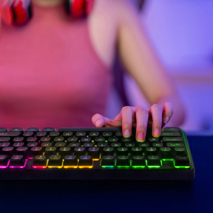 Wozinsky WKG-200 RGB Membrane Gaming Keyboard with Scroll Wheel - Black