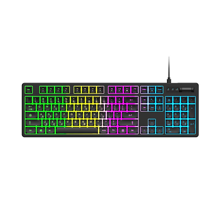 Wozinsky WKG-200 RGB Membrane Gaming Keyboard with Scroll Wheel - Black