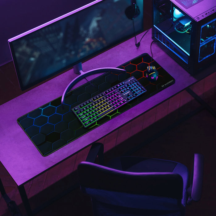 Wozinsky WKG-200 RGB Membrane Gaming Keyboard with Scroll Wheel - Black