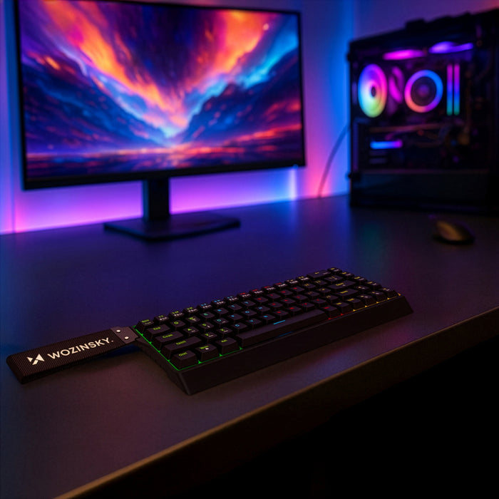 Wozinsky WKGP-1165 Mechanical Gaming Keyboard with RGB Backlight - Black