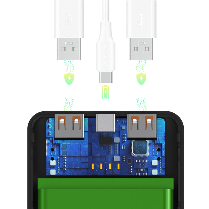 Wozinsky Wpower WPBBK-2 10000mAh Power Bank - Black