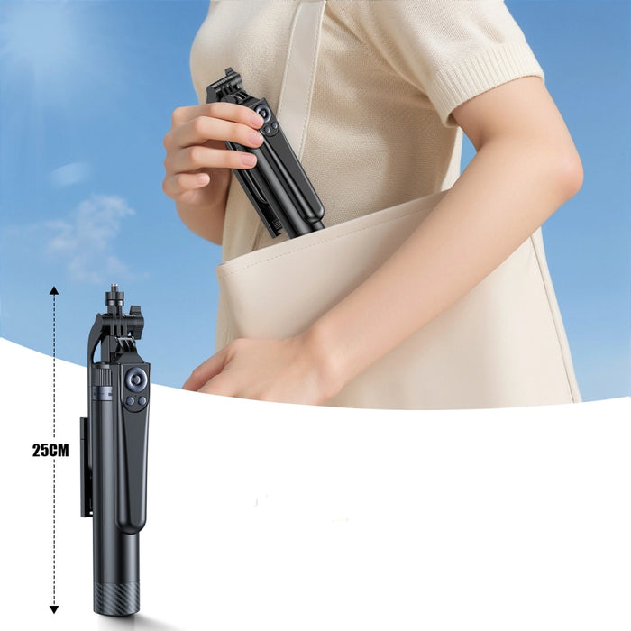 Selfie stick Wozinsky WC1Y70S telescopic tripod 1.7m with phone holder - black