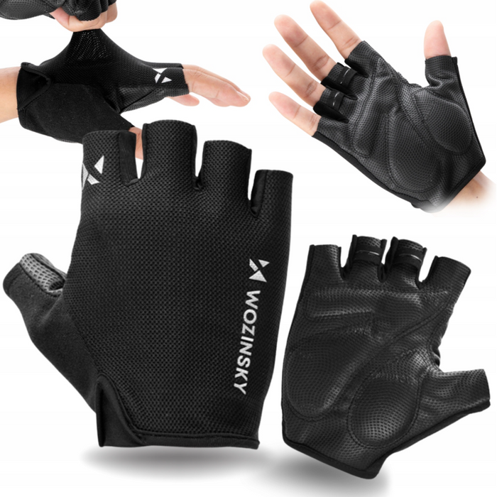 Wozinsky WRR-01XL Cycling Gloves Size XL - Black