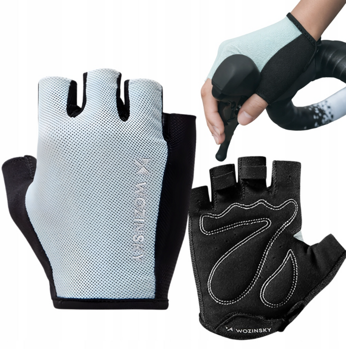Wozinsky WRR-02XL cycling gloves size XL - gray