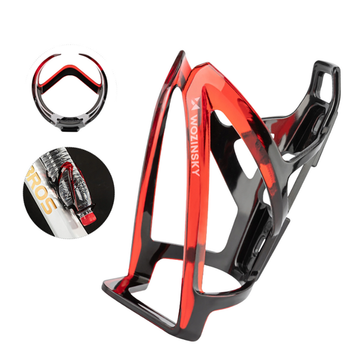 Wozinsky WUR-01BR Bike Bottle Holder Basket - Black and Red