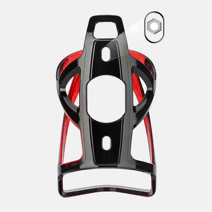 Wozinsky WUR-01BR Bike Bottle Holder Basket - Black and Red