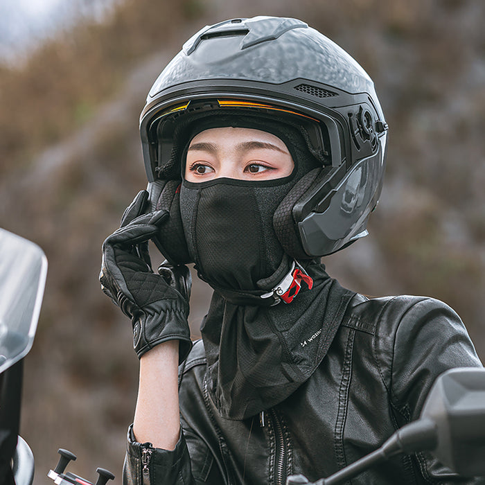 Wozinsky WKM-03B face mask motorcycle bicycle winter balaclava - black