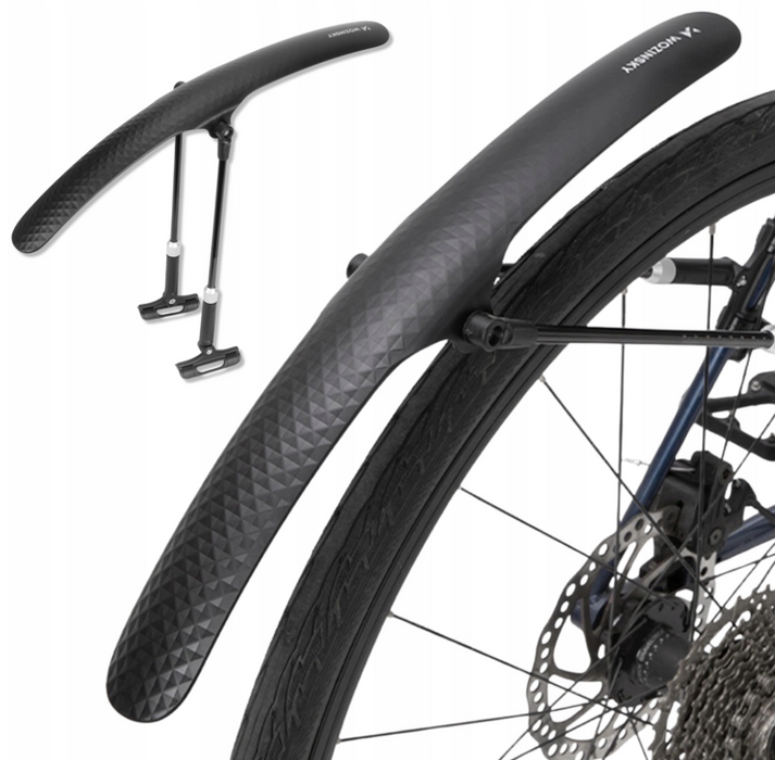 Wozinsky WBR-01 universal adjustable bicycle fender - black